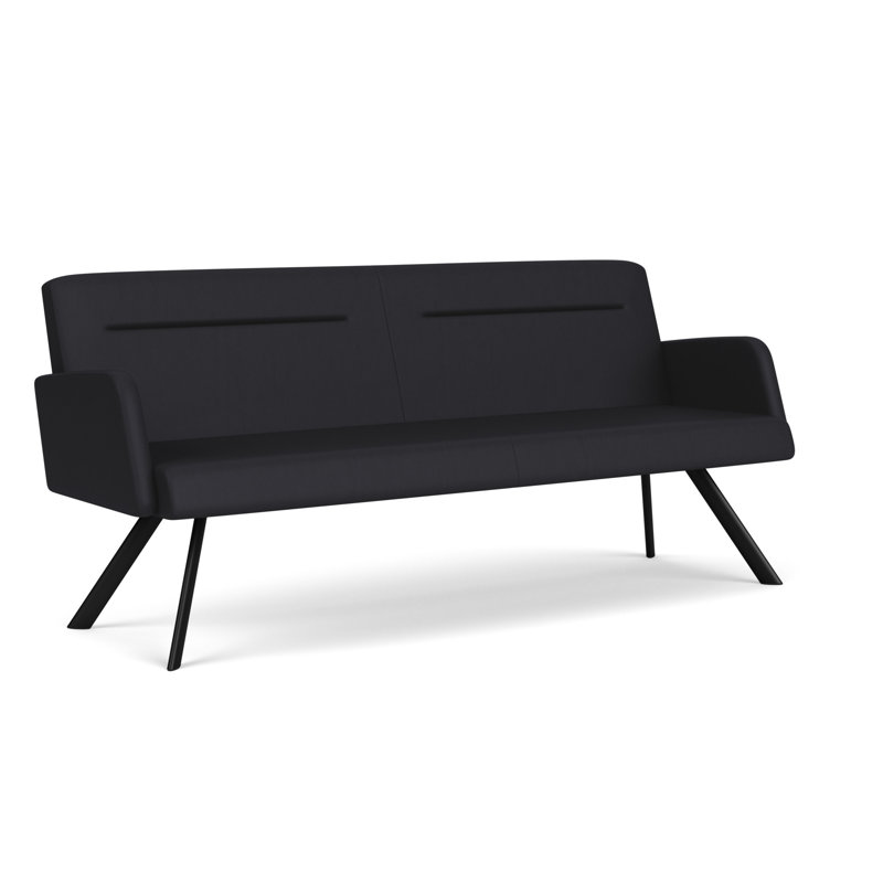 Pieds de canapé en acier Willow, Noir, Noir Patriot Plus - nettoyez le vinyle avec un lin, Yes