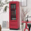 Vitrine moderne et simple rose rouge