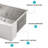 30 Farmhouse Sink Workstation - 30 Inch Kitchen Sink Stainless Steel 16 Gauge Apron Front Kitchen Sink