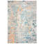 Tapis abstrait bleu / beige / orange Riccio-1799354587