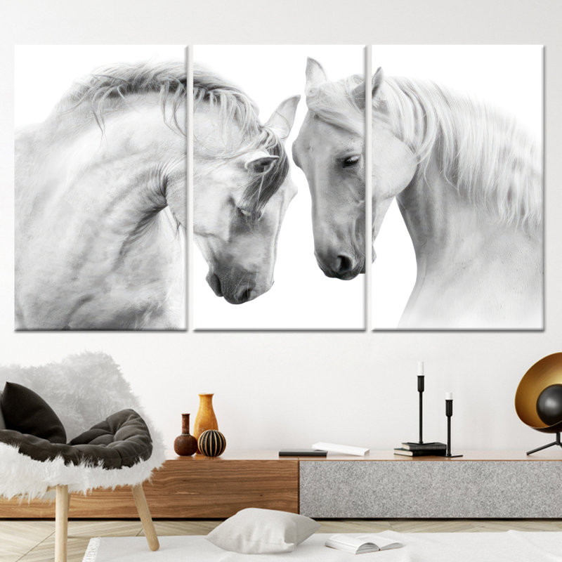 «Elegant Modern Farmhouse Decor», reproduction d'art sur toile 3P, H: 47,2 po x l: 59,1 po