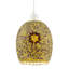 Dome Shaped Pendant Light Shade With Glass Mosaic Beaded Construction By 