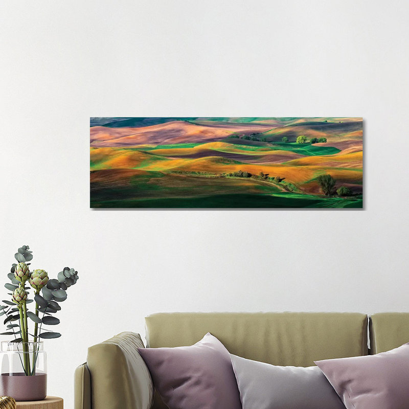 The Palouse by Hua Zhu - Wrapped Canvas Panoramic Painting, 121.92 cm H x 40.64 cm W x 3.175 cm D