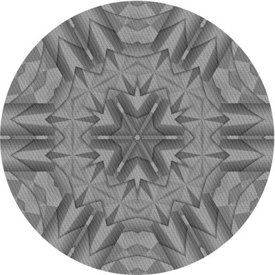 Gris abstrait/Tapis décoratif blanc