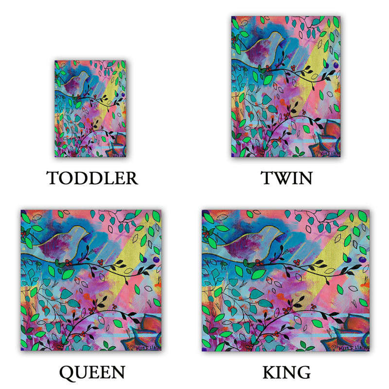Ensemble de housse de couette branching out, 1 housse simple + 1 taie standard