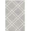 Tapis gris en laine touffeté à la main Milroy-66633907
