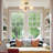 Kaynen 3-light Glass Semi Flush Mount