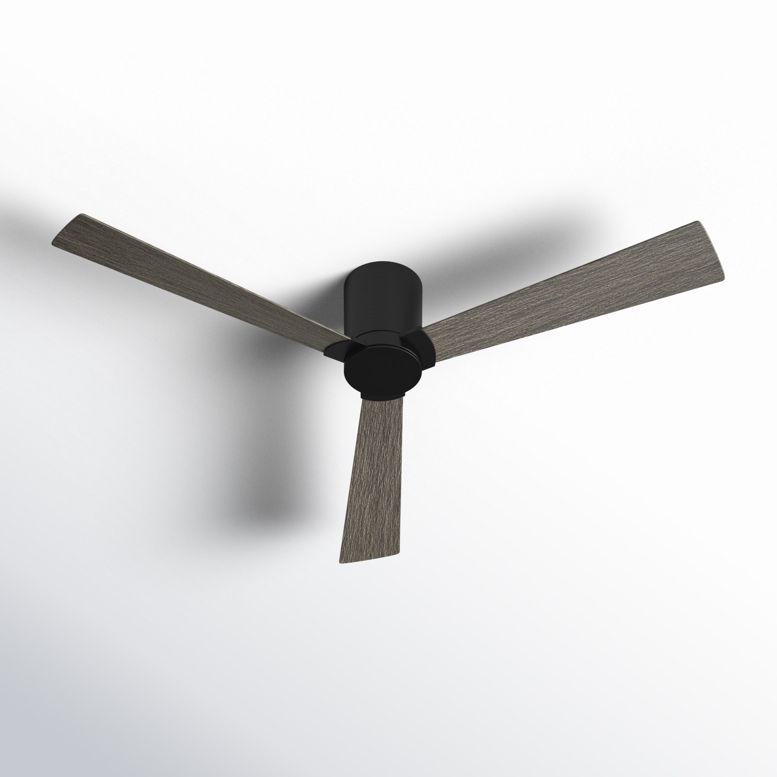 Salma 3 Blade Ceiling Fan, Light Gray Weathered Oak, Aged Pewter, 9.3" H x 52" W