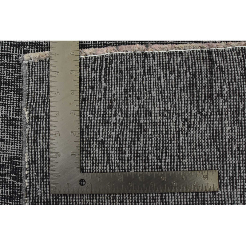 Tapis unique gris de 6 pi 5 po x 9 pi 8 po