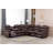 Riyani USB Faux Leather Sectional With LED Lights & Sound Woofer System -521949823
