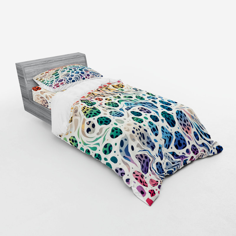 Polyester Animal Print Duvet Cover, Twin Extra Long Duvet Cover + 2 Additional Pieces
