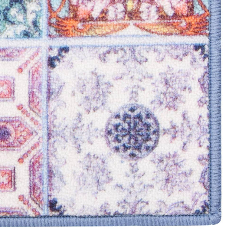 Gingham Area Rug, Runner 80 x 350cm