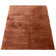 Prebe Rectangle Solid Colour Machine Woven Polyester Area Rug in Copper
