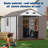 8x14 Ft Resin Outdoor Storage Shed With Floor, Weather-resistant Plastic Garden Shed With Windows, Lockable Door And Vents, Outside Tool Storage Sheds For Backyard, Garden, Lawn