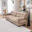 Canapé modulaire Cloud Couch, canapé modulaire moderne avec causeuse, canapé modulaire à assise profonde avec coussins d'accoudoirs, canapé Flanelette avancé et confortable pour la chambre à coucher (4 oreillers)-1861249924