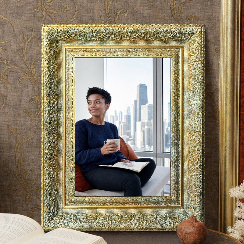 Cadre photo style antique doré 1PC 11 "x 14" avec photo protecteur, Antique Gold, 1, 11" W x 14" H