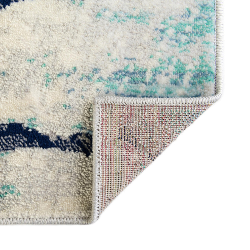 Ariel Geometric Polypropylene Plastic Rug, Rectangle 2' x 3'