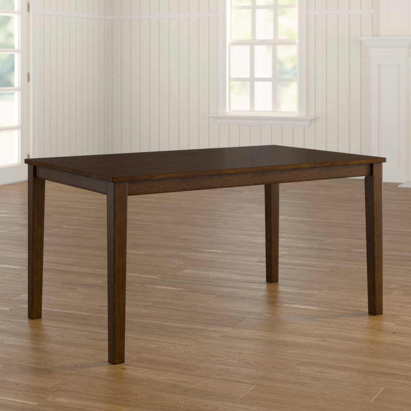 Rhem Solid Wood Dining Table, Brown