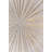 Light Grey And Gold Metal Starburst - No Frame Print on Metal