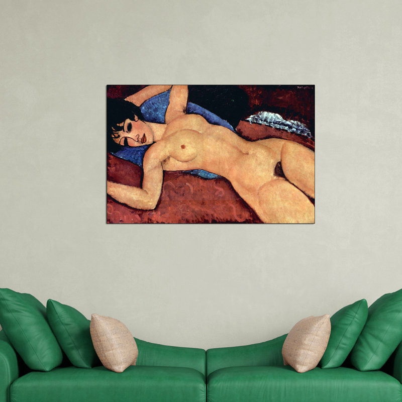 Modigliani Amedeo - Wrapped Canvas Painting, 60cm H x 90cm W x 1.8cm D