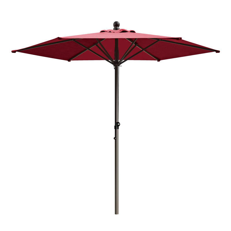 Parasol 6 cordes pour terrasse de jardin avec parasol, Rouge