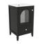 Meuble-lavabo de 20 po avec lavabo et porte en verre à fermeture douce et silencieuse-1874781876
