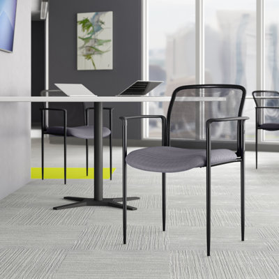 Corrado Stackable Reception Chair with Metal Frame