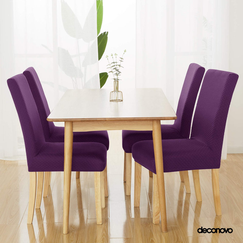 Housse pour chaise de salle à manger, Mauve