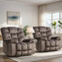 40.2'' Wide Modern Microfiber Massage Chair with Heating and USB (Set Of 2)
