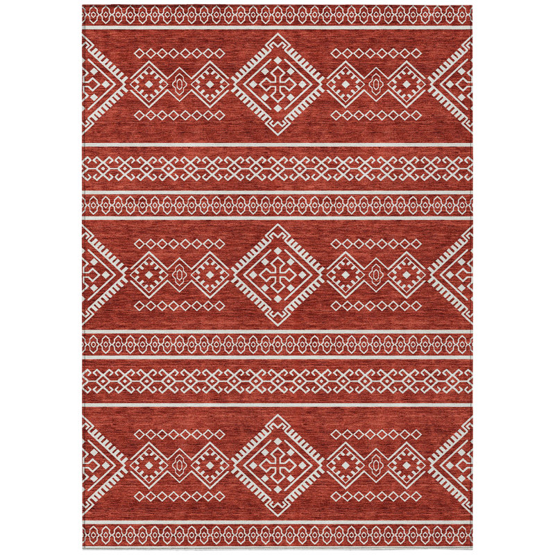 Flatweave Southwestern Indoor / Outdoor Rug, Rectangle 10' x 14'