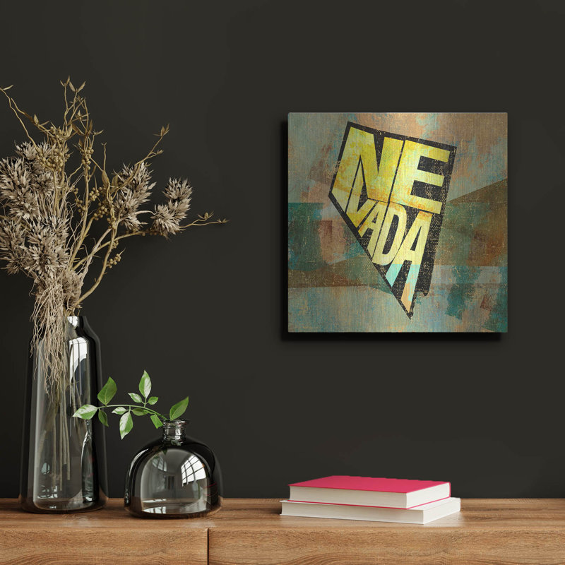  'Nevada' by Art Licensing Studio Metal Wall Art, 12" x 12", 12" H x 12" W