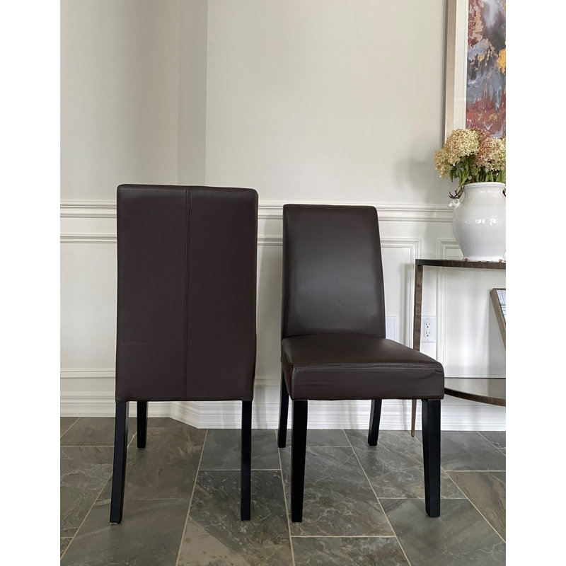 Chaise de salle à manger Richill Parson, Brun