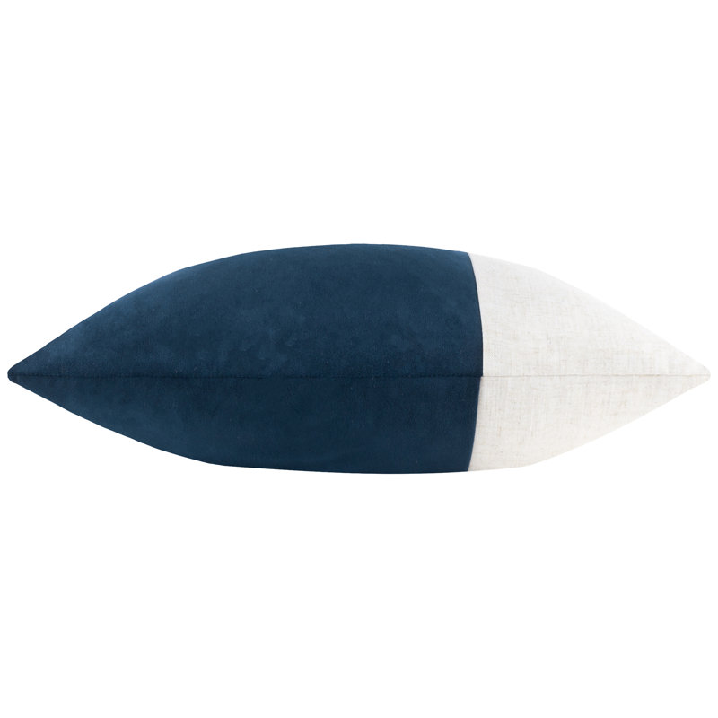 Alaistair Square Throw Pillow Cover, Navy