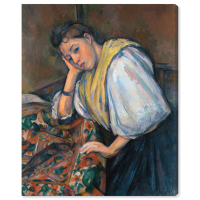 «Young Italian Woman At A Table Canvas Classic Portrait» par Bloomsbury Market