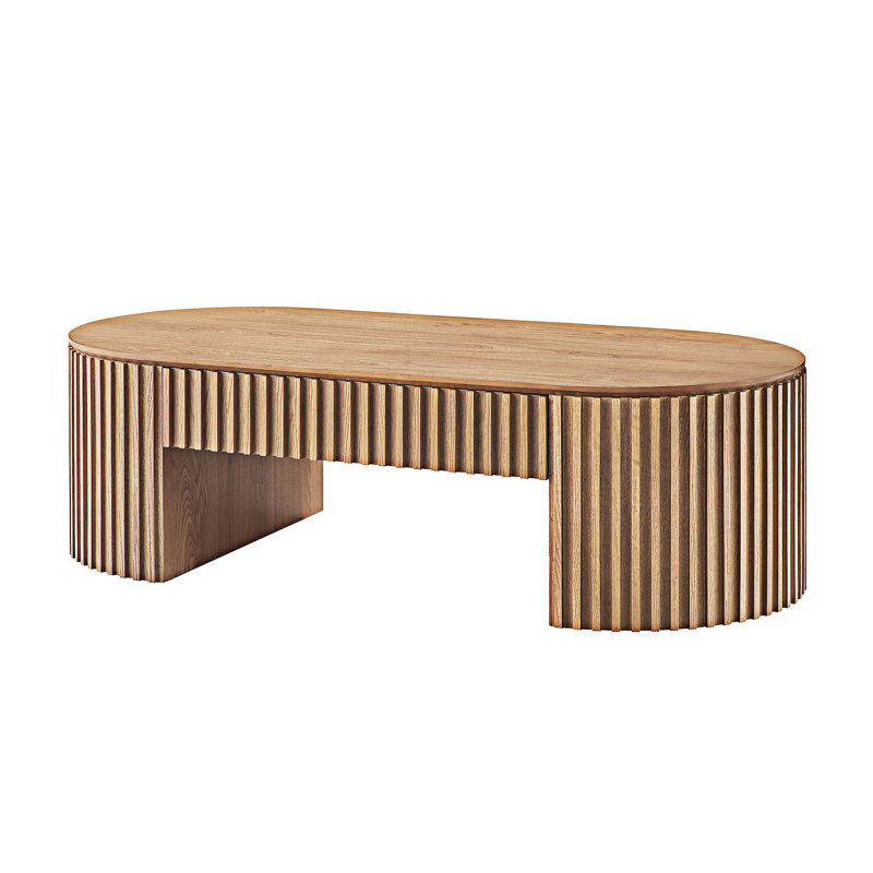 Table basse en bois avec tiroir, Chêne