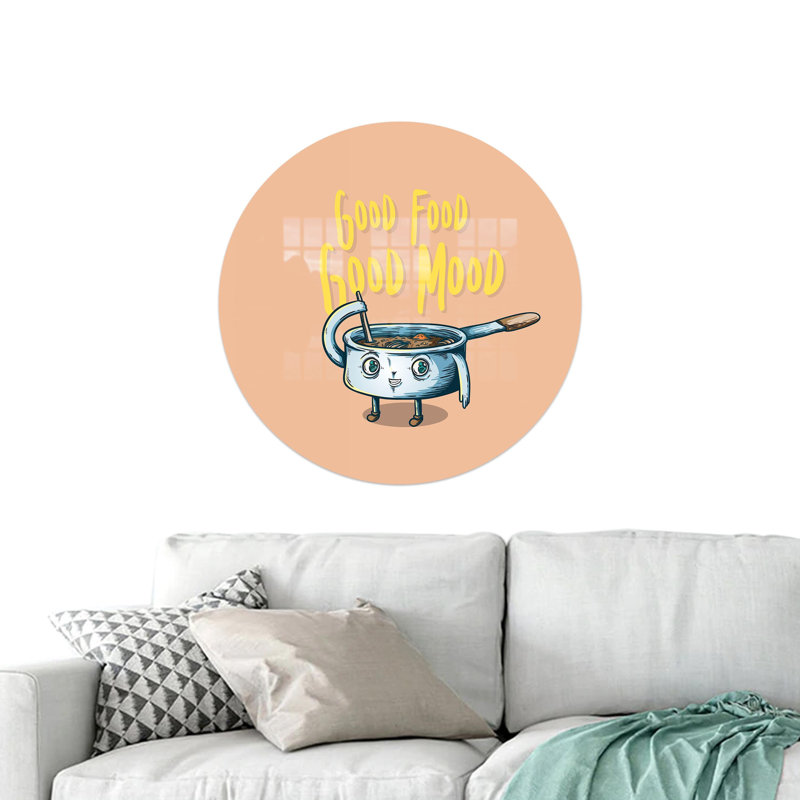 Impression murale minimaliste en verre trempé avec illustration de bonne nourriture parfaite pour un décor de cuisine moderne et comme option de cadeau personnalisé