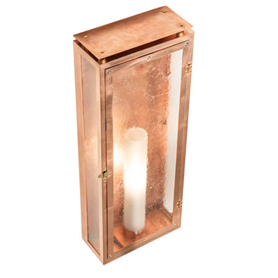Augusts Copper and Solid Brass Flush Mounted Sconce