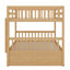 Lit superposé en bois peu encombrant au design gigogne et convertible-832703871