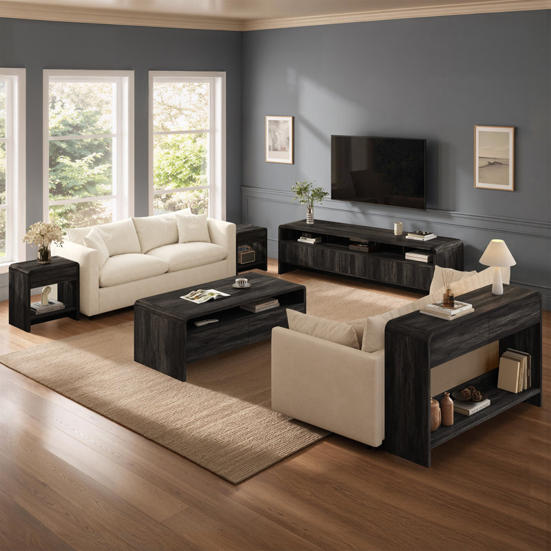Ensemble de tables basses 3 pièces Dulane, Black