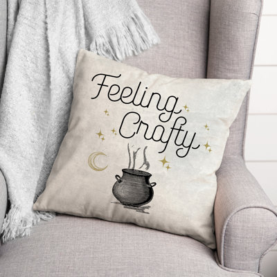  Feeling Crafty Square Pillow Cover & Insert