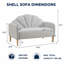 Causeuse standard en bois massif et manufacturé Billijo-424642665-423687094