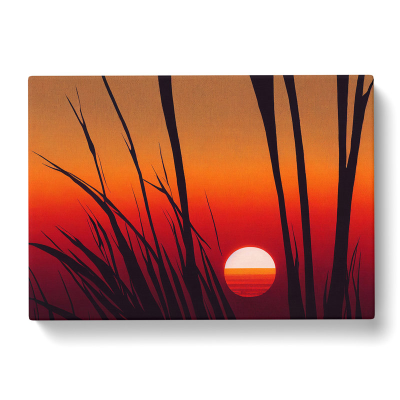 Sunset Silhouette - Wrapped Canvas