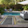 Washable Geometric Indoor / Outdoor Rug
