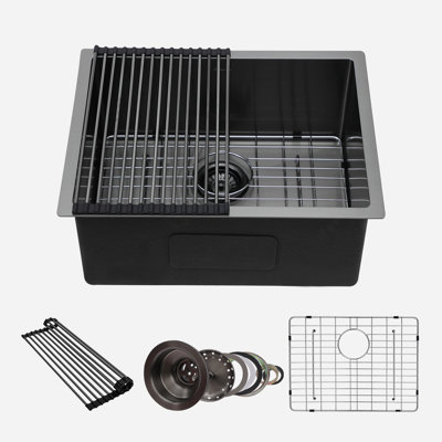 23" L x 18" W Undermount Single Bowl Stainless Steel Kitchen Sink