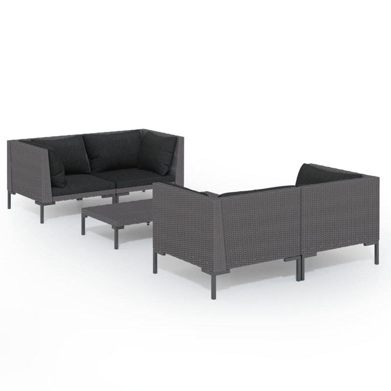 5 Piece Deep Seating Group with Cushions