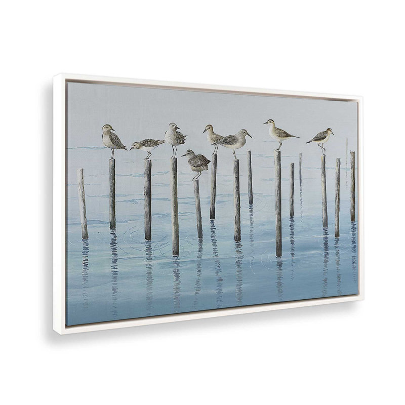 «Noonday Escapade», reproduction sur toile, H 26 po x l 38 po x P 1,75 po, Cadre flottant blanc