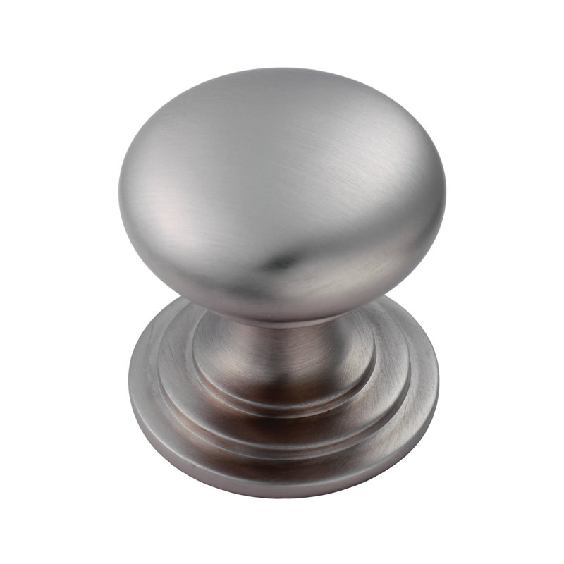 VICTORIAN KNOB (ONE PIECE) 25Mm, Stainless Steel Effect, 3.2cm H x 3.2cm W x 3.2cm D