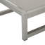 Ensemble de 2 chaises longues d'extérieur avec cadre réglable en aluminium et filet de polyester enduit de PVC gris
