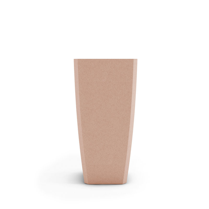Quartet Concrete Planter, Antique Rose, 36" H x 18" W x 18" D