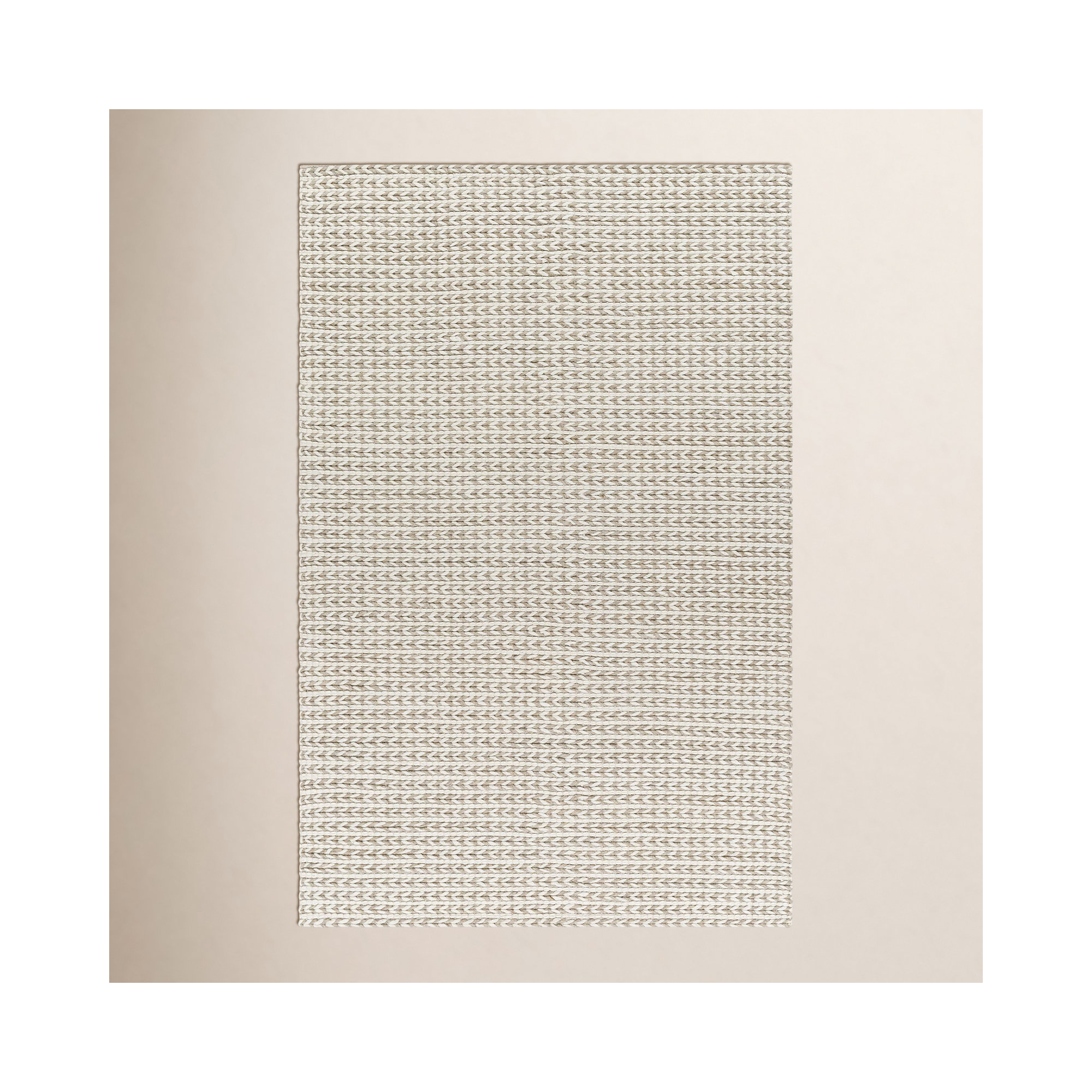Auria Handmade Wool, Polyester Rug, Rectangle 8' x 10'